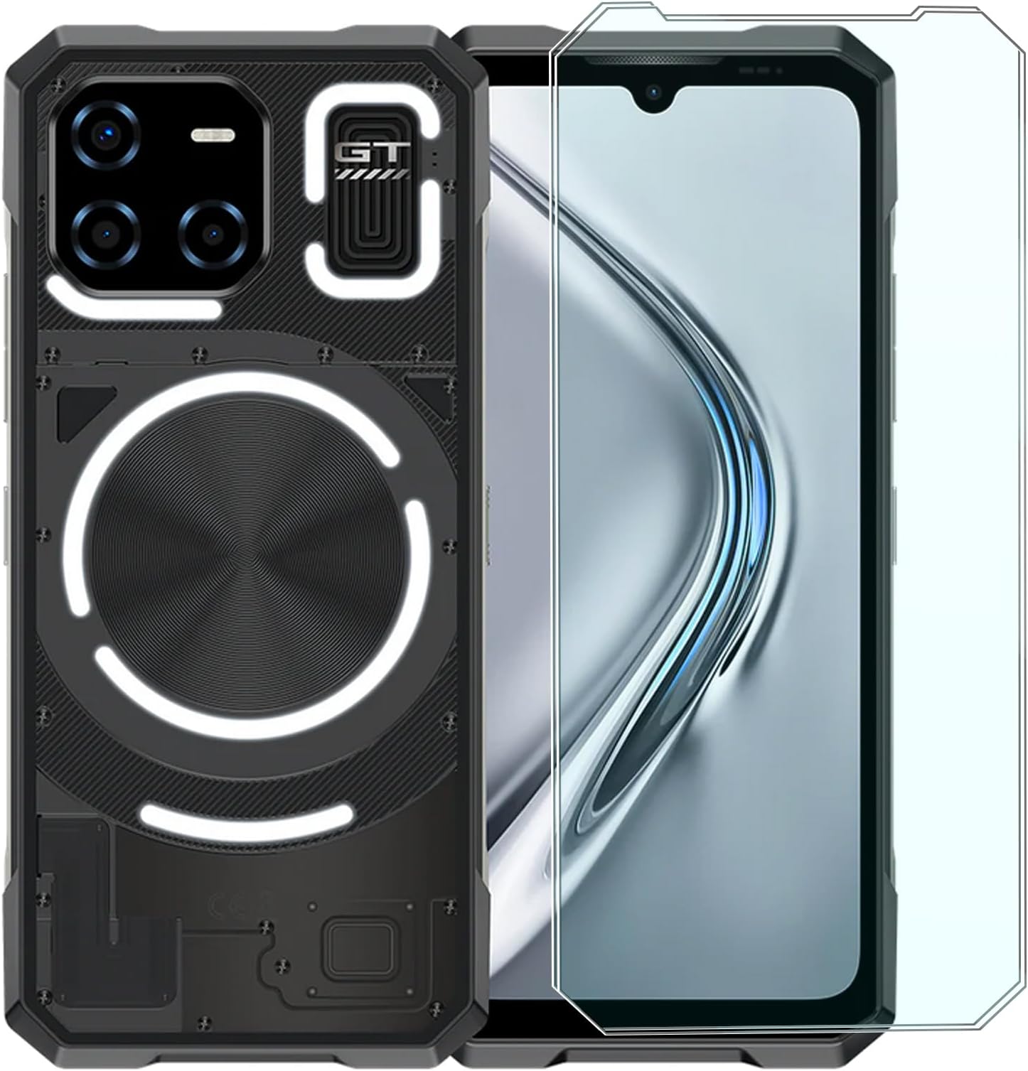 Tempered Glass for Doogee Blade GT/Doogee Blade GT Ultra Screen Protector (6.72 inches),9H Hardness HD Clear Anti-Fingerprint Film [2-Pack] Accurate fit to Screen Edges