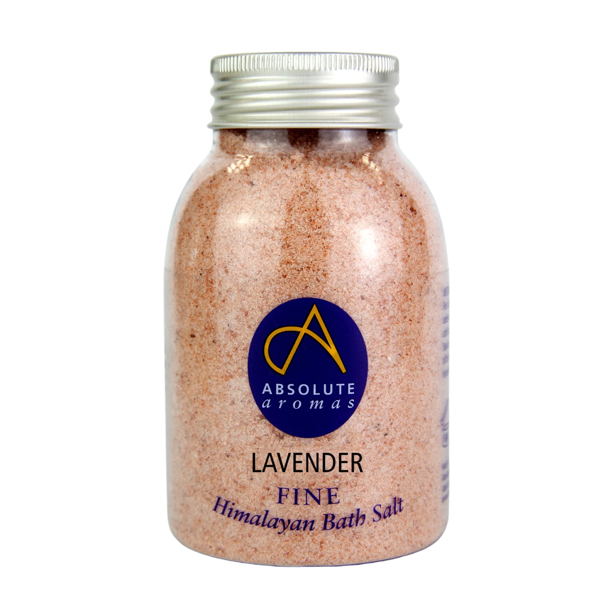 Absolute Aromas Lavender Fine Himalayan Salt 300g - Natural Pink Fine Himalayan Salt Infused with 100% Pure Lavender Essential Oils