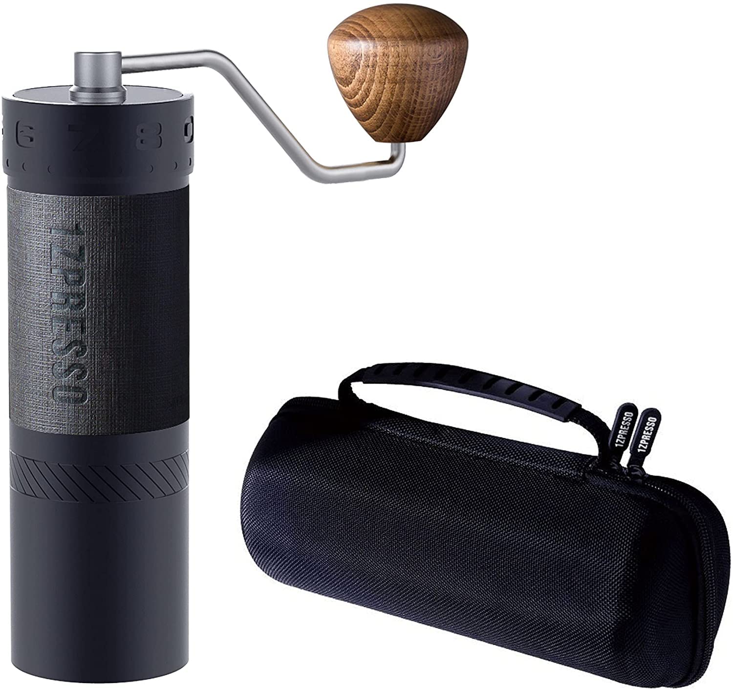 1Zpresso J MAX Manual Coffee Bean Grinder with Adjustable Settings Patented Conical Burr Grinder for