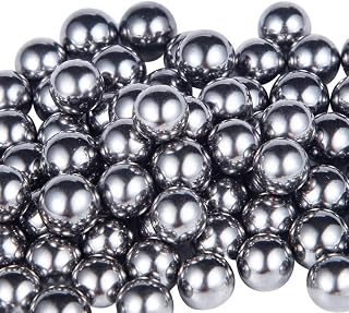 Breezliy 100 Pack 1/2 Inch (12.7mm) Hardened Chrome Steel Precision Bearing Balls - High Strength, Wear-Resistant