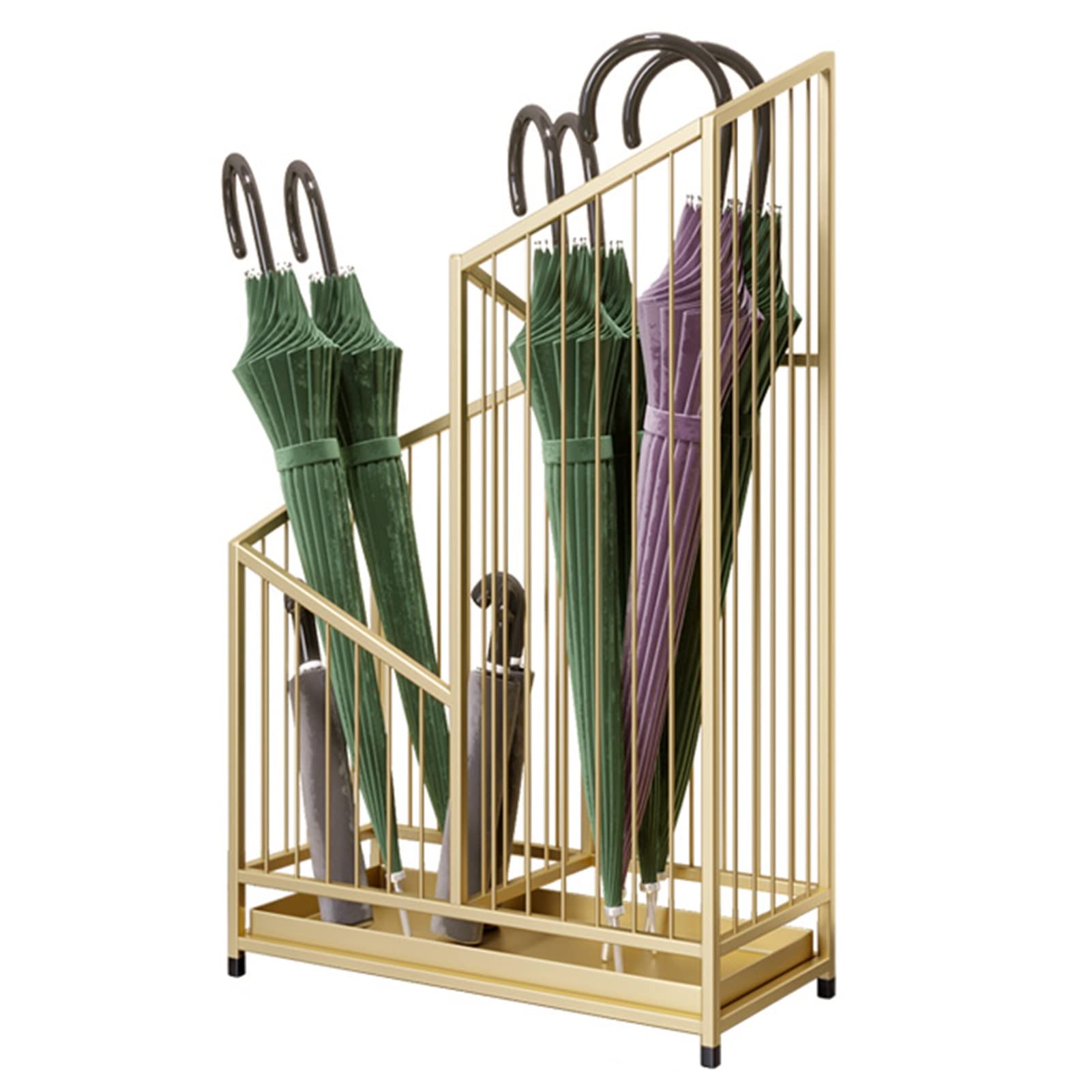 Porte-parapluie en métal de grande capacité pour éviter les sols mouillés