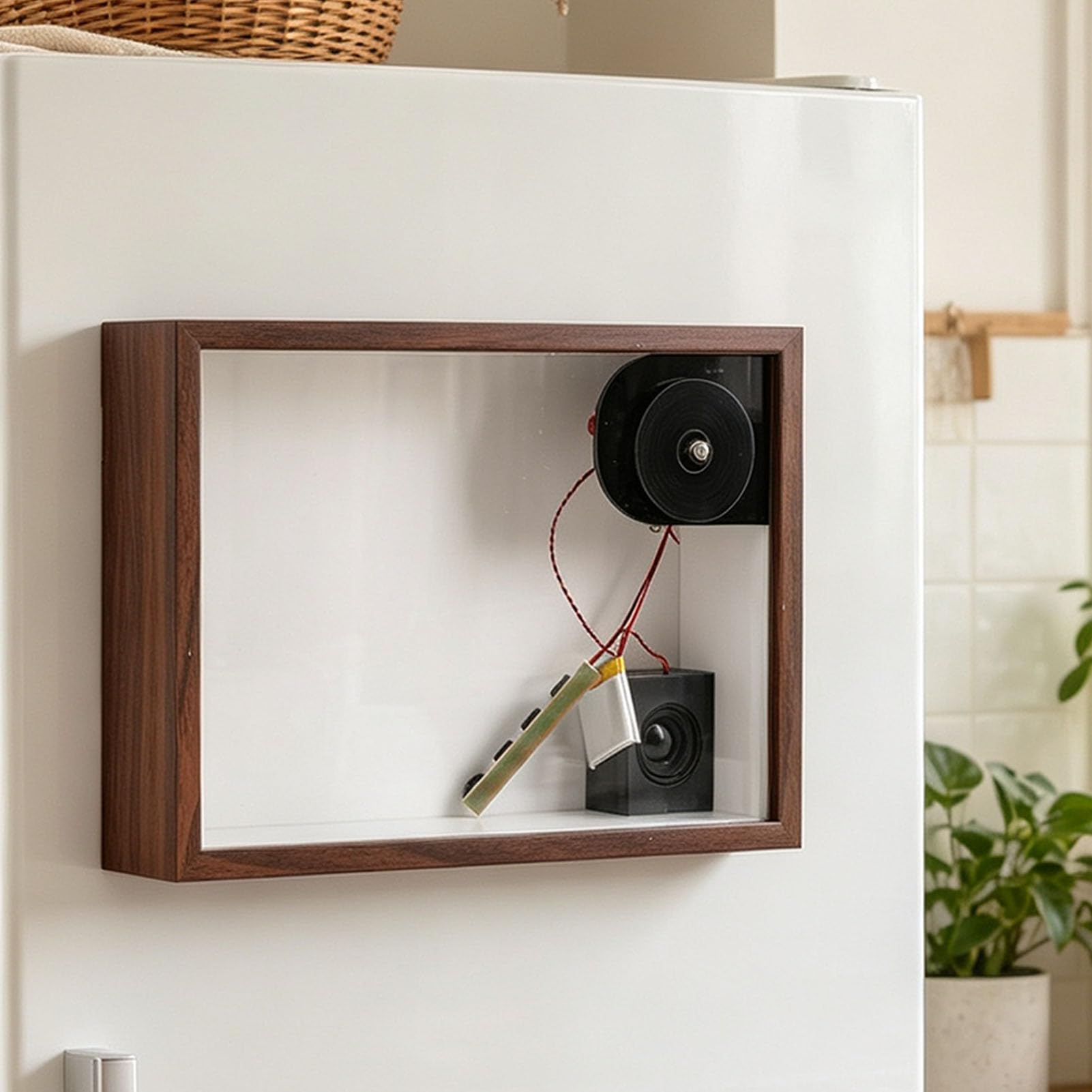 Set di Magneti da Frigorifero Musicali NFC, Mdf, Disco Rotante