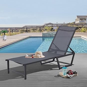 aluminum frame pool lounge chairs
