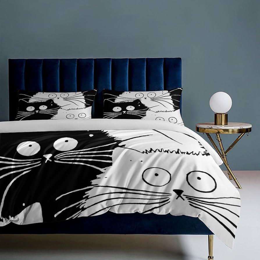 Amazon|布団カバー 3点セット 漫画猫 ねこ 猫柄 掛け布団カバー Amazon|布団カバー 3点セット 漫画猫 ねこ 猫柄 掛け布団カバー