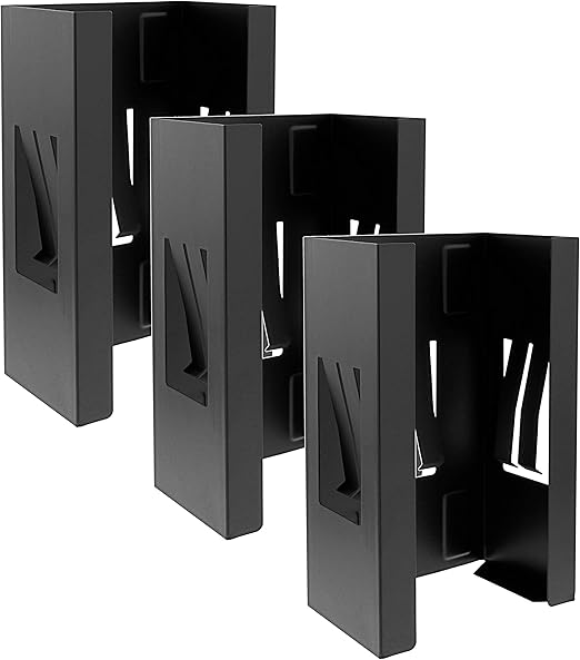 TCP Global Glove Holder for Wall Mount (Pack of 3), Glove Dispenser, Tissue Box Holder for Wall Mount, Magnetic Latex Gloves Dispenser