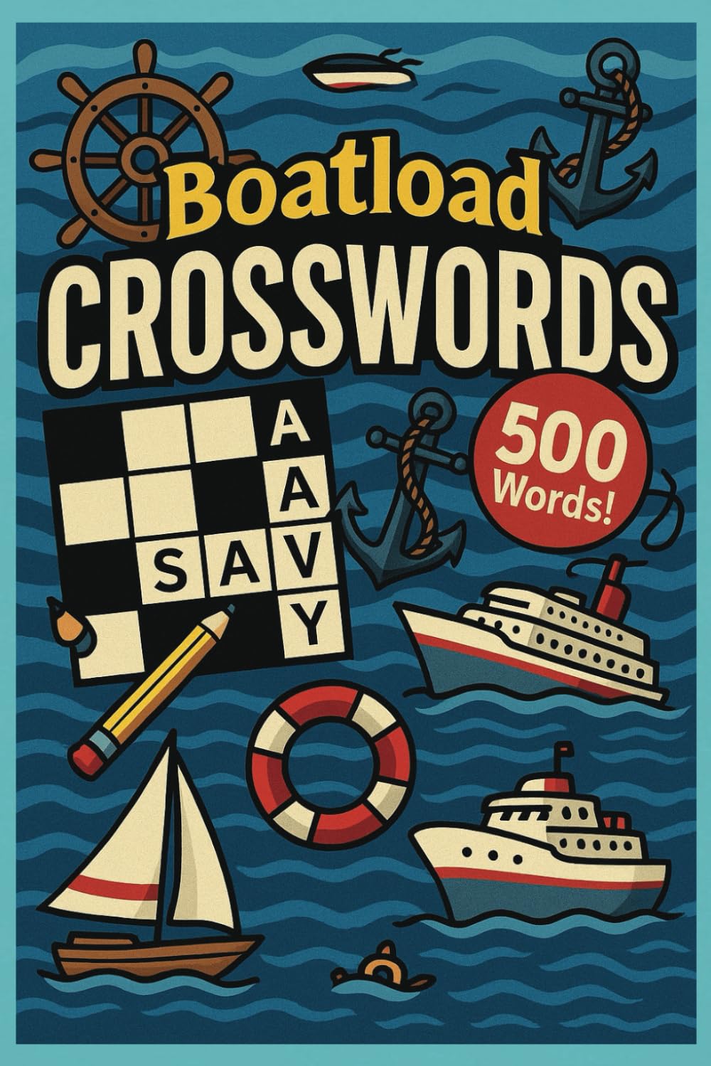 Boatload of crossword puzzles: nautical fun for sea lovers: sail through  50+ ocean, sailing u0026 sea life puzzles – large print for adults : scheich,  ...