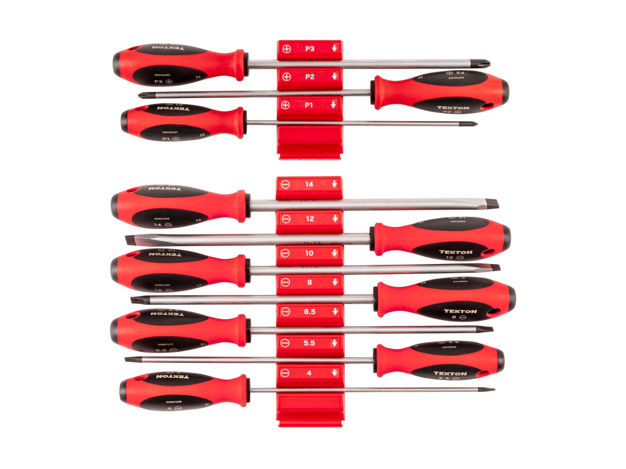 TEKTON Phillips and Slotted Screwdriver Set, 10-Piece | DWZ90118