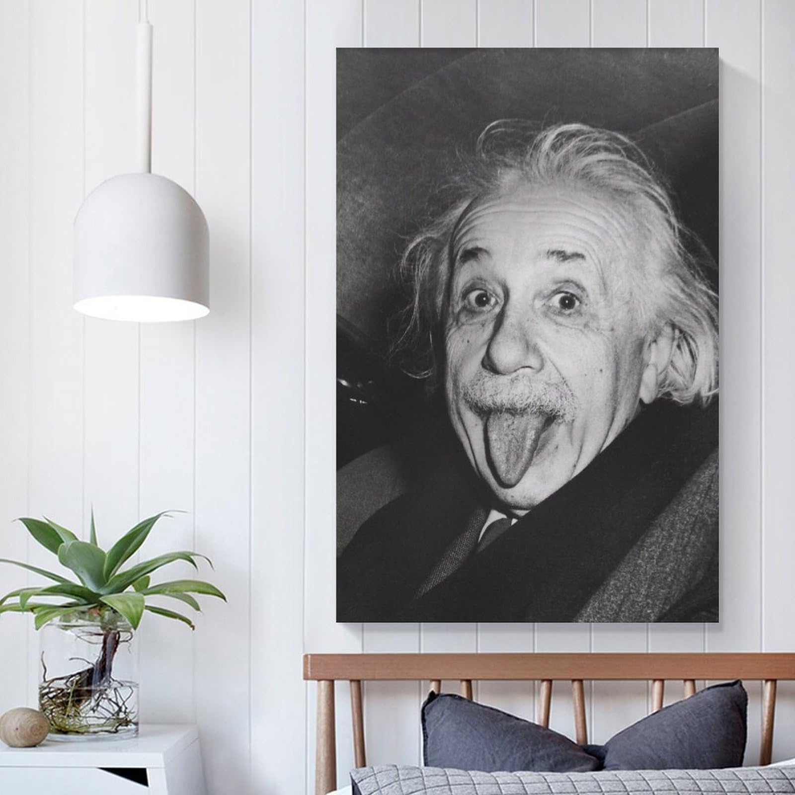Amazon.co.jp: 肖像画プリント黒ポスターアインシュタインポスター