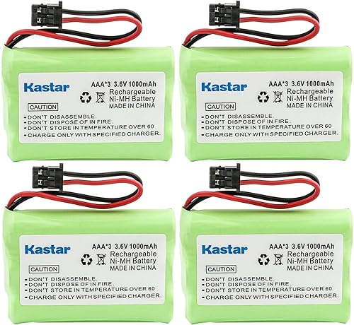 Miniatura 4 de Kastar Paquete de 3 baterías de repuesto para Uniden BT-1001 BT1001 BT-1004 BT1004 BT-909 BT909 BBTY0483001 BBTY0507001 BBTY0566001 BBTY0616001