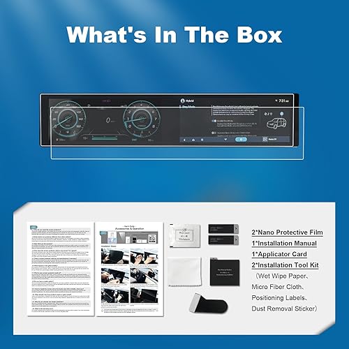 Miniatura 52 de Protector de pantalla Palisade 2020 2021 2022 para Hyundai Palisade (SEL/Limited/Caligrafía) Pantalla táctil de 10.25 pulgadas, vidrio templado 9H