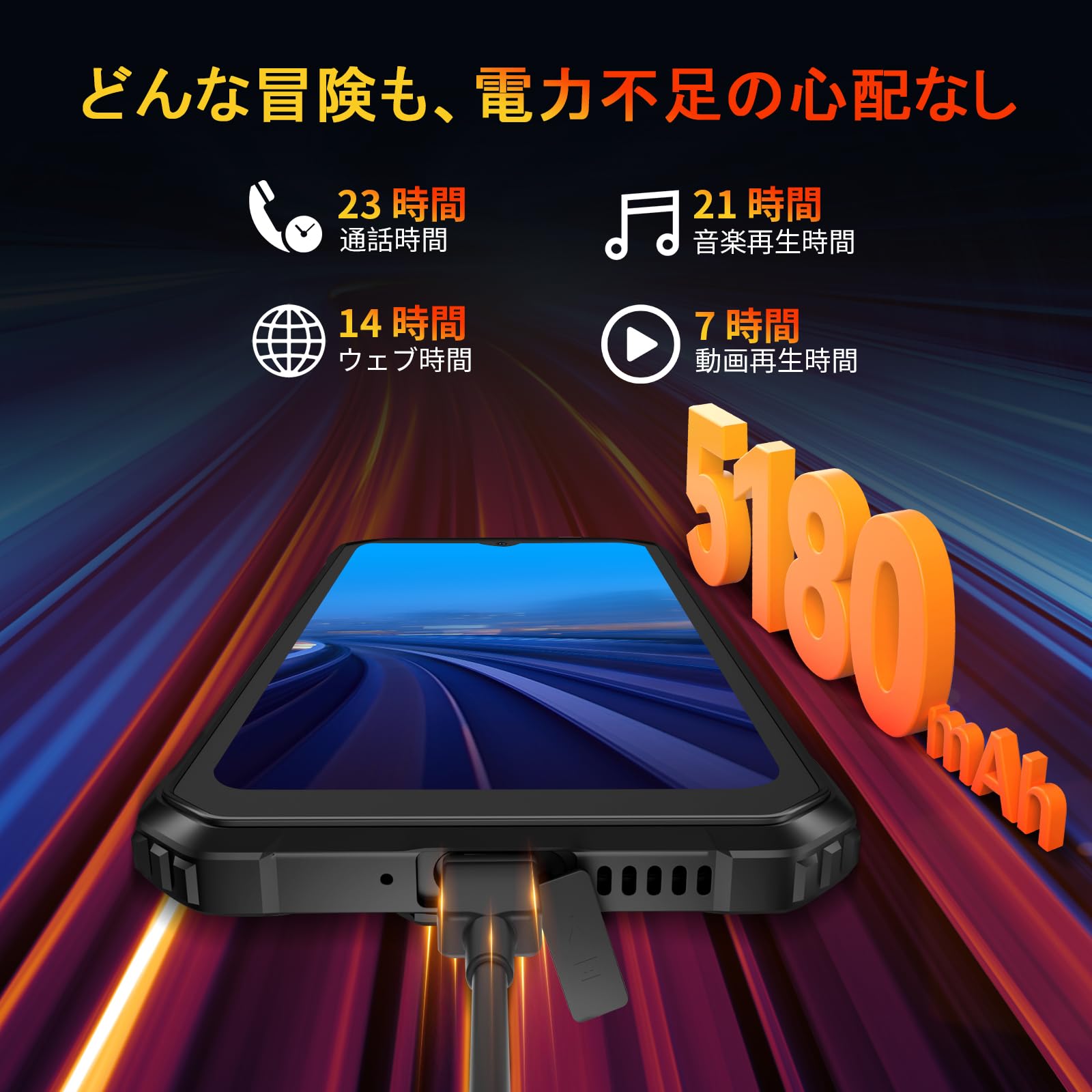 Amazon | Blackview BV4800 タフネススマホ Android13 SIMフリー 