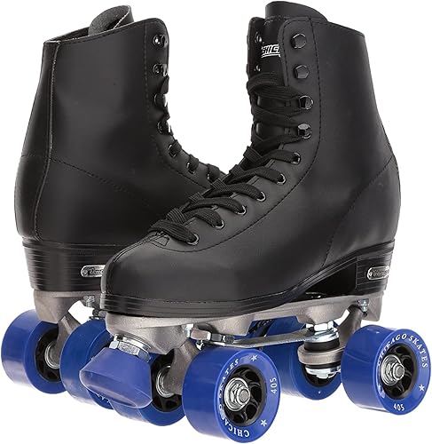 Miniatura 7 de CHICAGO SKATES Men's Classic Roller Skates - Premium Black Quad Rink Skates