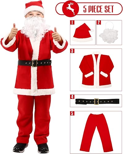 Miniatura 3 de Disfraz de Papá Noel para niños, disfraz de Papá Noel para niños