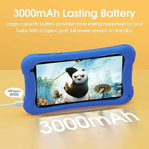 Miniatura 4 de DigiLand Tablet infantil de 7 pulgadas, Android 13 Tablets Tablet con Quad Core, 4GB RAM+32GB ROM, 6000mAh, 2MP+5MP Dual Camera, controles