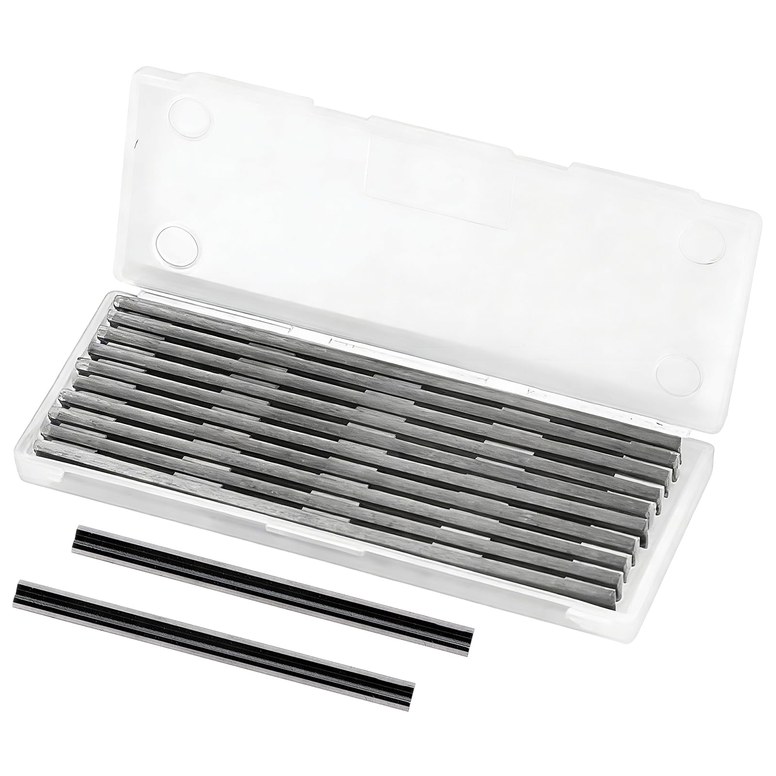 10 Pack Reversible Electric Planer Blades, 82mm Planer Blades Replacement for Bosch, Makita, DeWalt, Wen 6530, Ryobi, Craftsman, Hand Portable Planers
