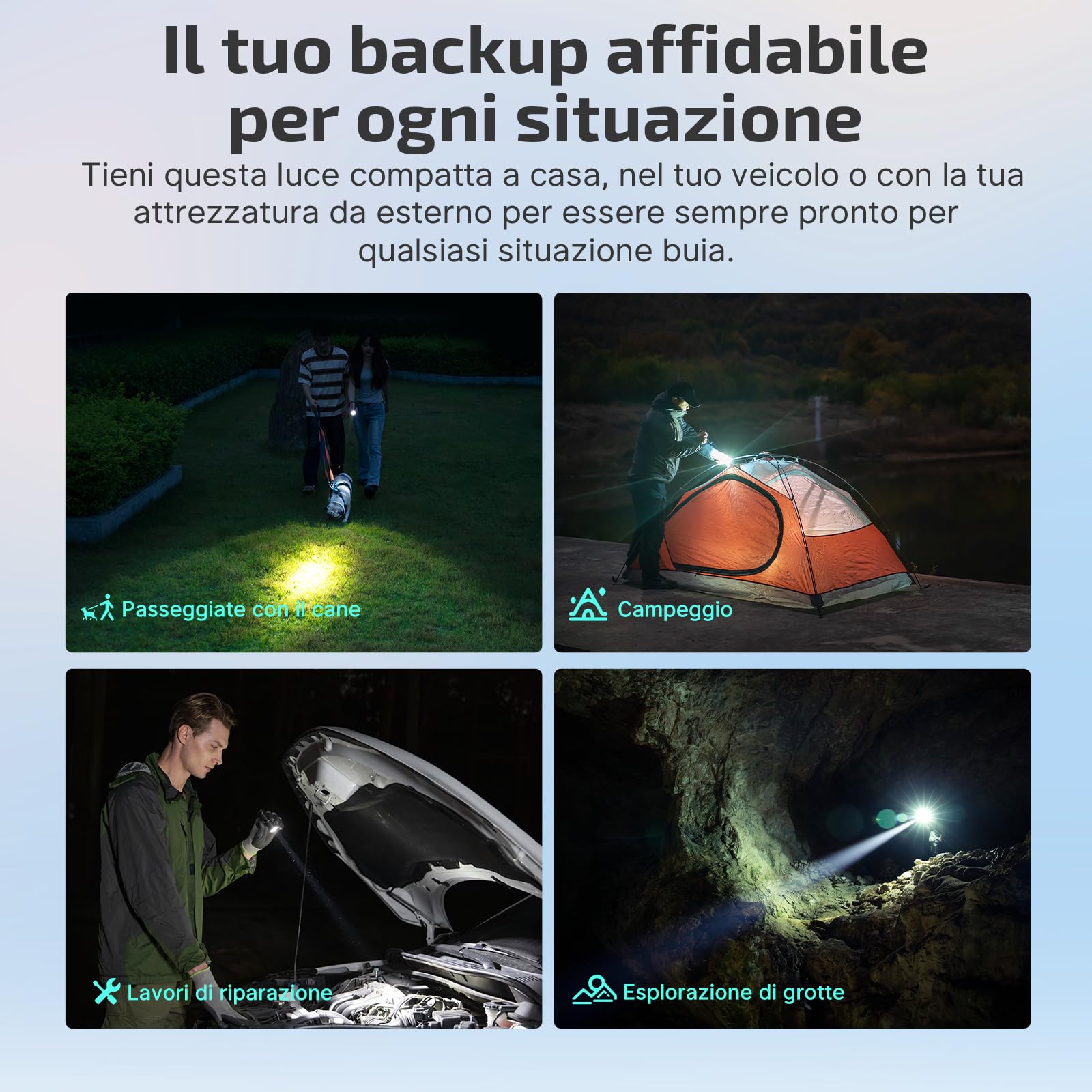 OLIGHT BatonTurbo Torcia 1000 Lumen 510 Metri di Alcance LED Portatile Ricaricabile ad Alta Potenza per Illuminazione Notturna Campeggio Escursionismo Explorazione di Grotte e Uso Domestico(Arancione)