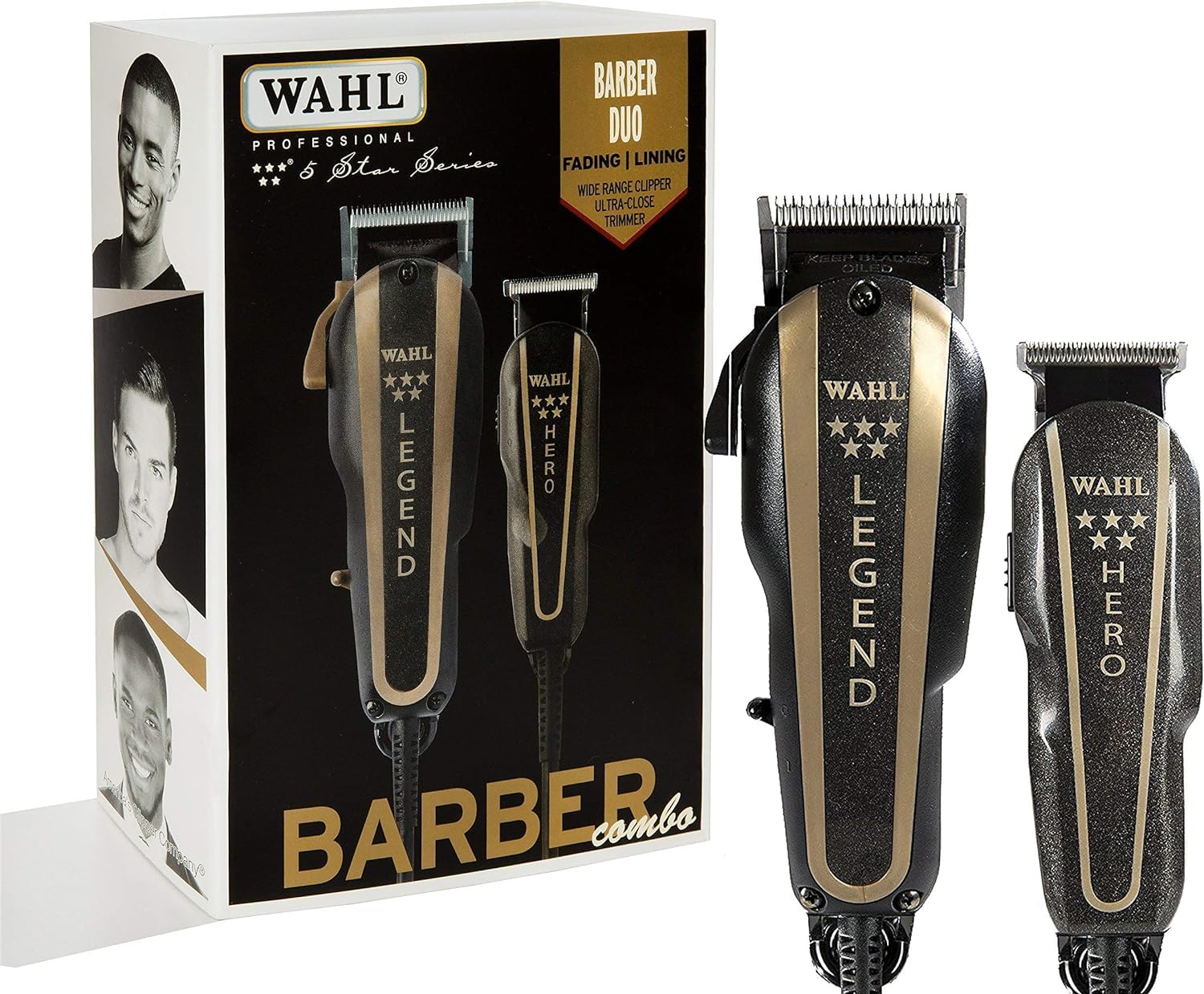 WAHL BARBER COMBO ドラゴンボウズ Wahl 5 Star Professional Barber Clipper and Trimmer Combo