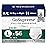 NorthShore GoSupreme Overnight Incontinence Underwear, 8-Hour Pullup Style, Large, 56 Count Case, White, 36-48 inches, Unisex Adult Diapers