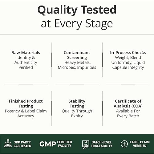 Miniatura 6 de Multivitamínico para hombres – Multivitamínicos y multiminerales esenciales para hombres 60 cápsulas líquidas con vitamina B12, A, D, C, zinc