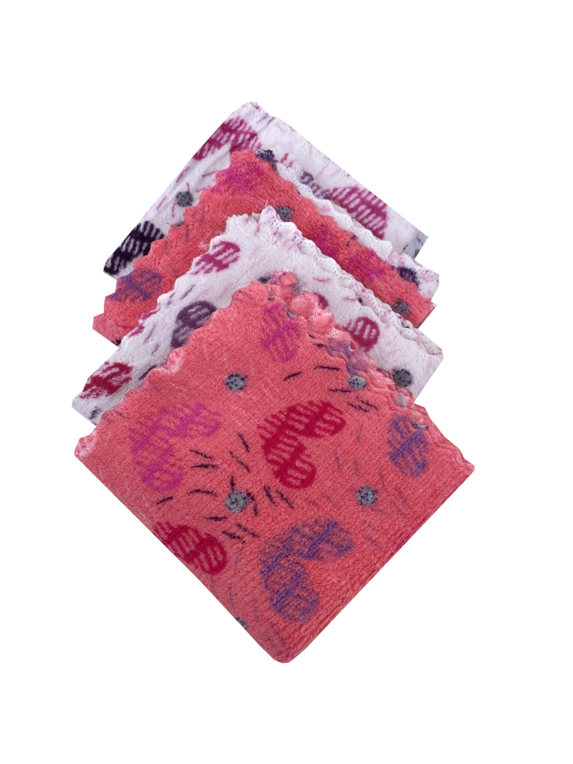 Printed Microfiber Handkerchief for Women & Girls | Soft Fabric Cloth | 10 x 10 Inch | Quick Dry & Lightweight | Multicolor | Pack of 6-image-0