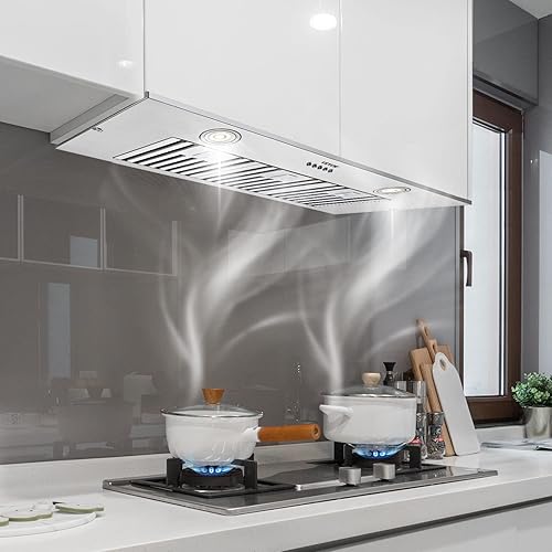 Miniatura 9 de VEVOR Campana extractora de inserción, 800 CFM de 3 velocidades, ventilación de cocina integrada de acero inoxidable de 36 pulgadas con control de