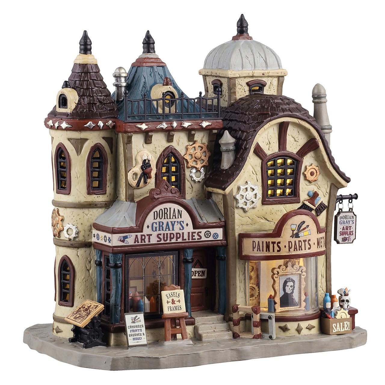 Amazon.com: Lemax Dorian Gray's Art Supplies, Lighted Buildings
