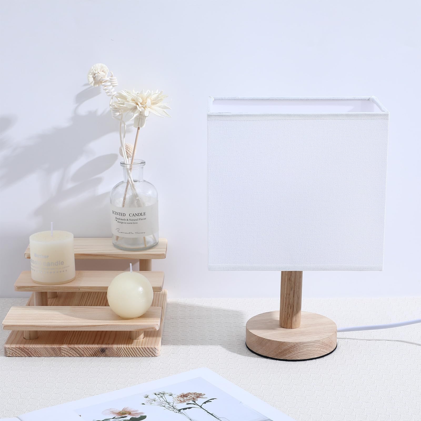 Paralume Rettangolare In Lino Beige Per Lampada Da Tavolo – Design Semplice, Attacco E27, Luce Morbida E Diffusa