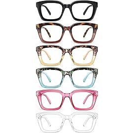 miyya Stylish Reading Glasses for Women, Cheaters Eyeglasses, Oversized Blue Light Readers, Fashion Eye Glasses