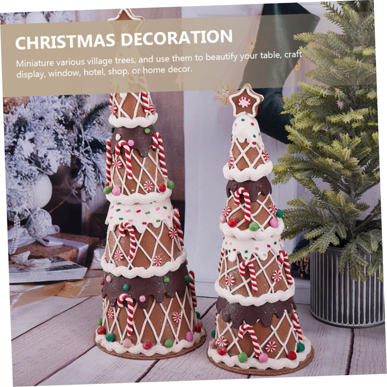 Kunststoff-Weihnachtsbaum mit Süßigkeiten-Design Weihnachtsdeko für Zuhause Party Geschenkidee für Verschiedene Festtagsfeiern