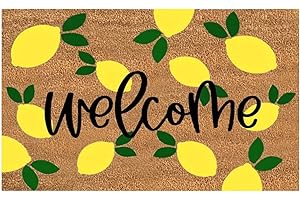 Prime Summer Doormat Clearance Sale: Stylish Lemon Coir Mat for Indoor and Outdoor Home Decor