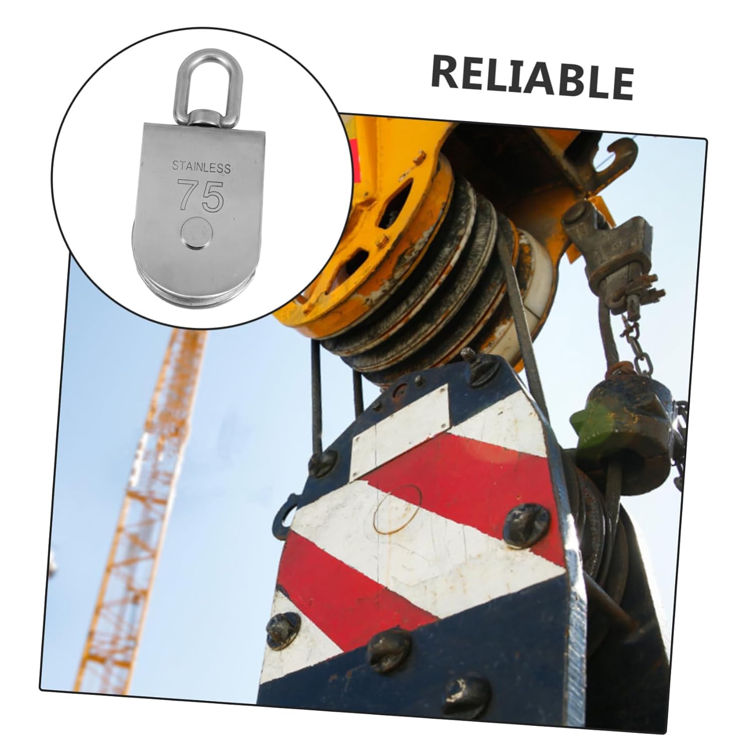 Traction Trolley Pulley Lifting Swivel Hook Wire Rope Pulley Block Heavy Duty