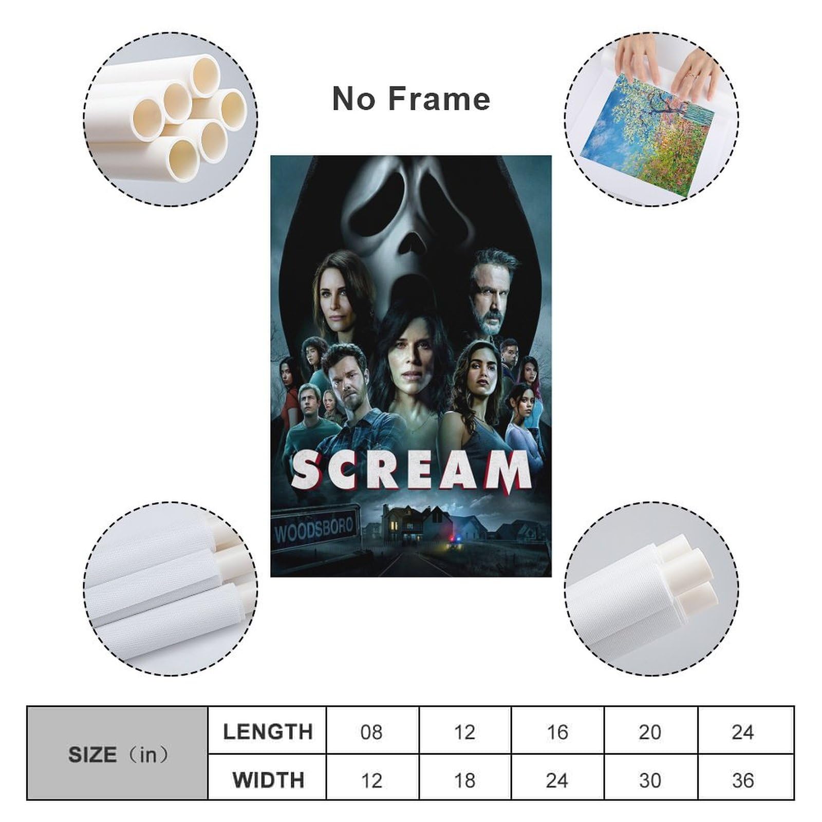 Amazon.co.jp: スクリーム5（2022年）映画ポスター プリント