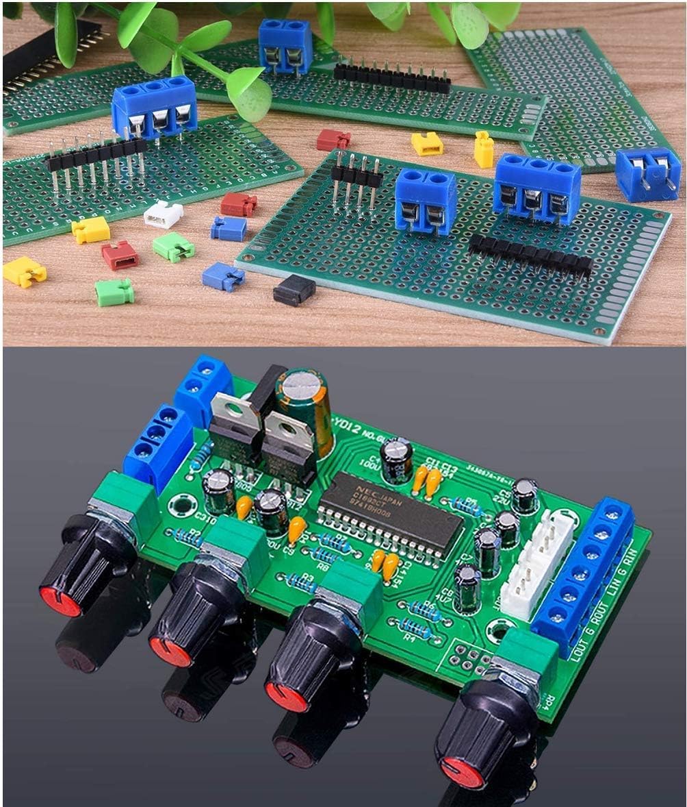 HUAZIZ 150 sztuk niebieskich 2/3/4 Pin PCB Mount Screw, 5 mm Terminal Block, zacisk śrubowy złącze wtykowe + 1 szt. żółty śrubokręt do Arduino