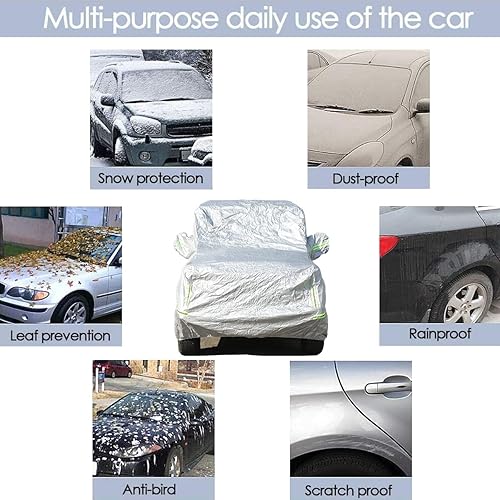 Miniatura 10 de Cubierta del coche impermeable todo clima para automóviles, cubierta completa al aire libre lluvia sol protección UV para Land Rover Defender 90 110