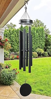 X-prime Stylecraft Harmonic Wind Chime, Black