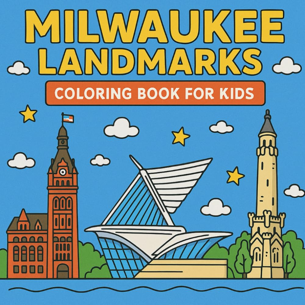 Milwaukee Landmarks Coloring Book for Kids: Color the most famous landmarks of Milwaukee! (City Landmark Series - Kids Coloring Books)