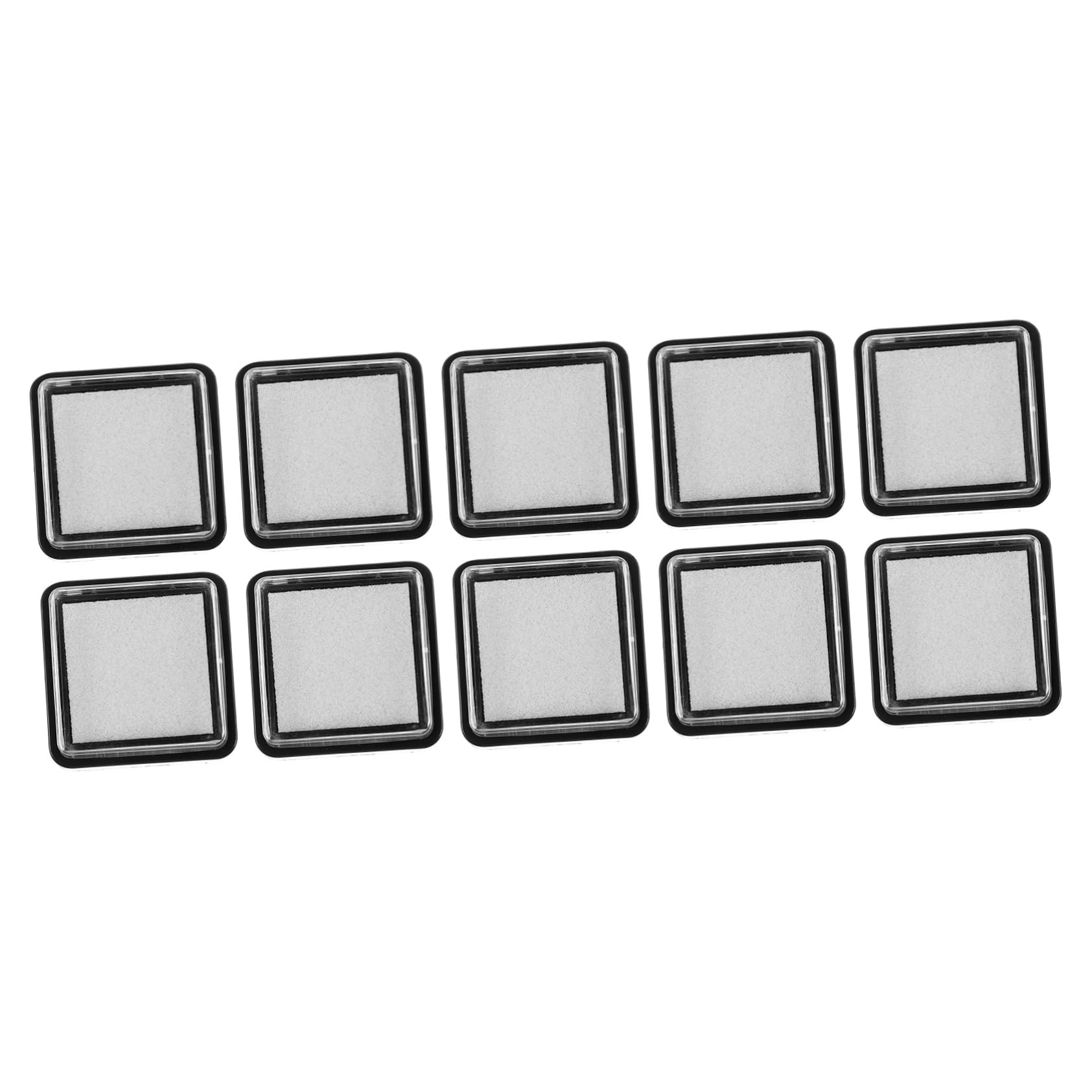 HOODANCOS 10pcs Uninked Stamp Pad Blank Felt Ink Pad for DIY Crafts Safe Sturdy for Boys and Girls Adults Projects