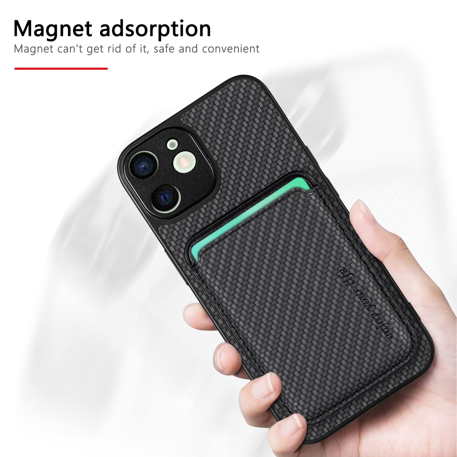 Custodia Asuwish Per IPhone 11 Pro Con Anello Magnetico E Supporto – Include Pellicola Vetro Temperato, Nera - 2