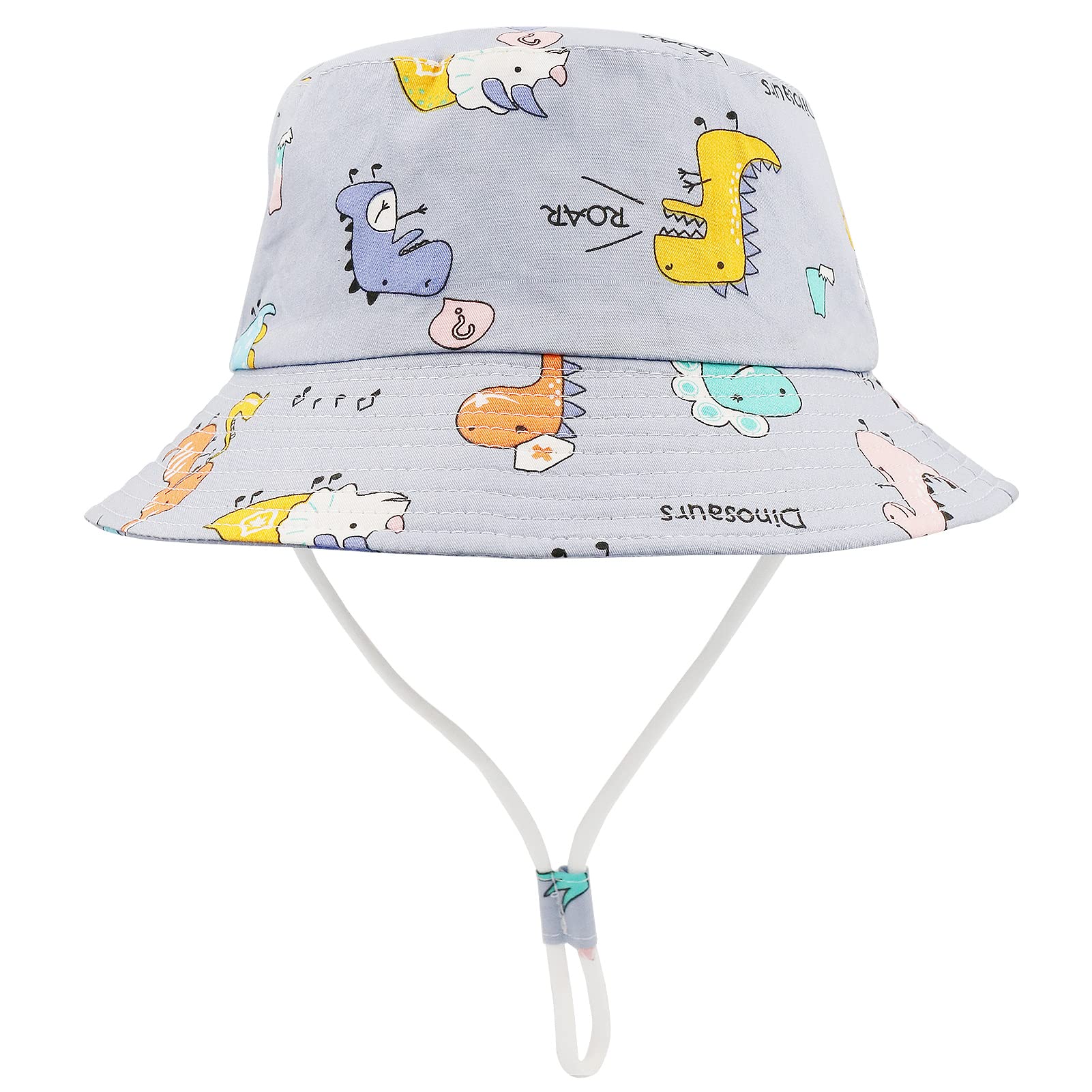 FenFang Sombrero de Sol Verano Bebés, Gorro Pescador Playa Algodón Niñas Niños, Unisexo Sombreros ala Ancha UV Protección Exteriores Viajes 1 2 3 4 Años