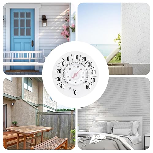 Miniatura 3 de Indoor Temperature Gauge, Suction Wireless Meter, 7.09 Inches Wall Clock with Accurate Reading, Temperature Meters with Reliable Sensor, Home