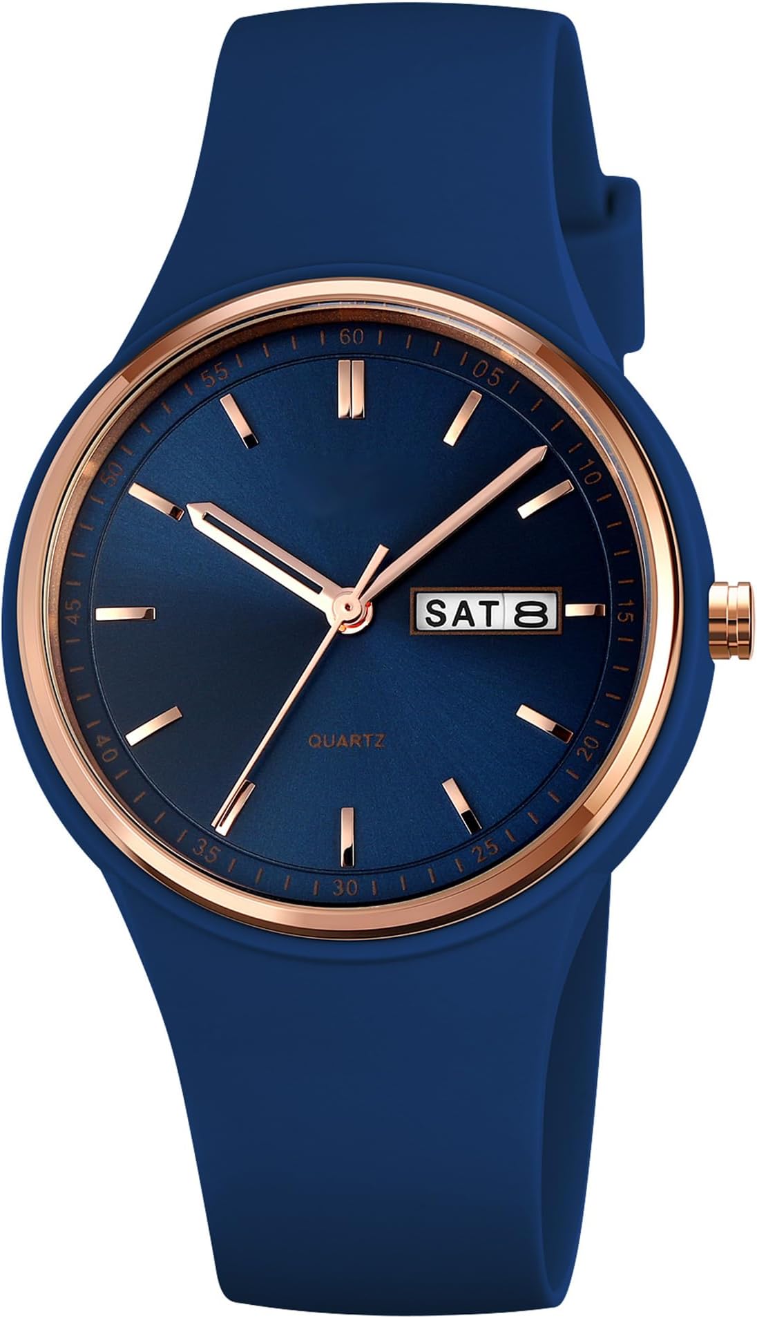 Ladies Watches Waterproof Watches for Women Sports Watch Womens Watch with Big Face and Soft Silicone Strap Girls Watches for Teenager