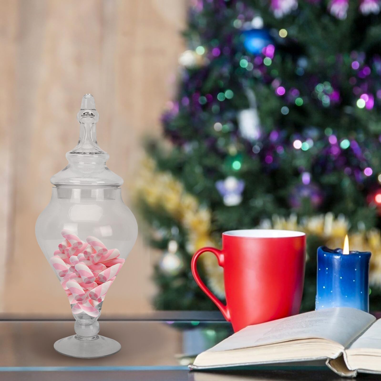 Bonbonnière Mariage en Verre 1 Pièce, Bocal de Conservation Hermétique