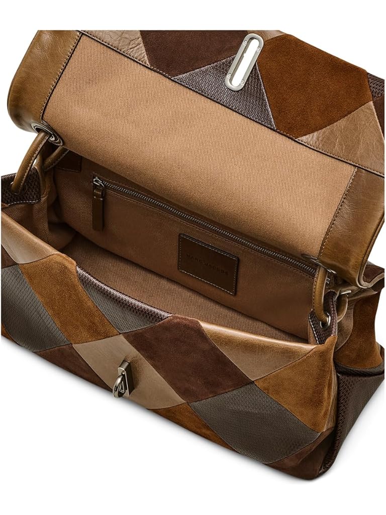 Brown Marc Jacobs The Suede Patchwork Large Dual Bag
