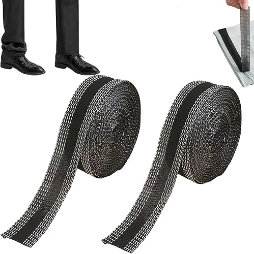 KOPOAO Fanshome Pantalones Edge Shorten Autoadhesivo, pantalones Edge Shorten - Pantalones autoadhesivos para la boca (2 x negro, 5M)