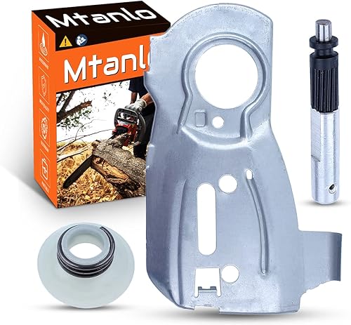 Kit de engranajes sin fin de bomba de aceite para barra de guía de cadena para motosierra Husqvarna 345 340 350, placa de barra de guía de cadena,