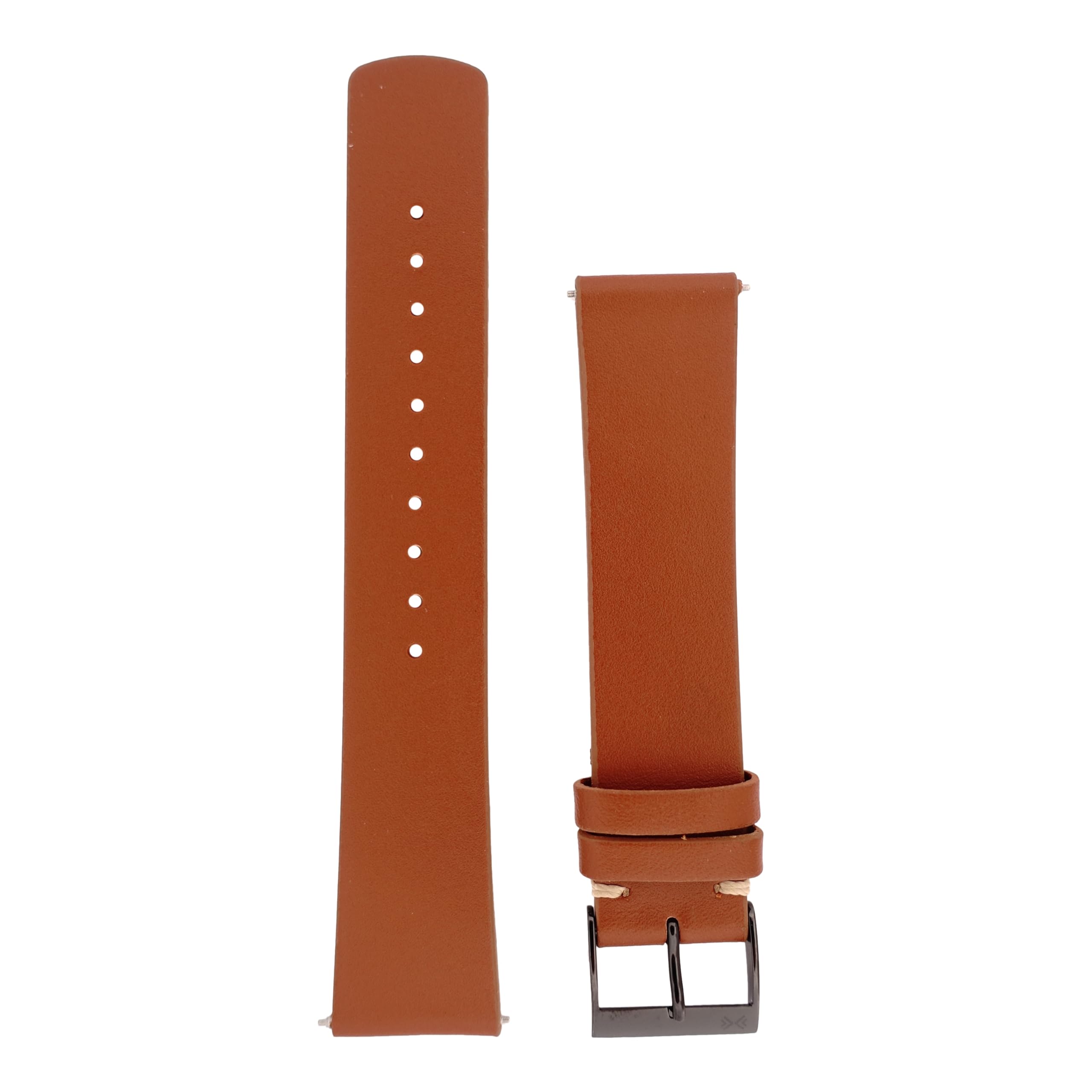 Skagen Zegarki na rękę dla mężczyzn 20 mm, brązowa skóra, oryginalny pasek zamienny do SKW6216, brązowy, Pasek