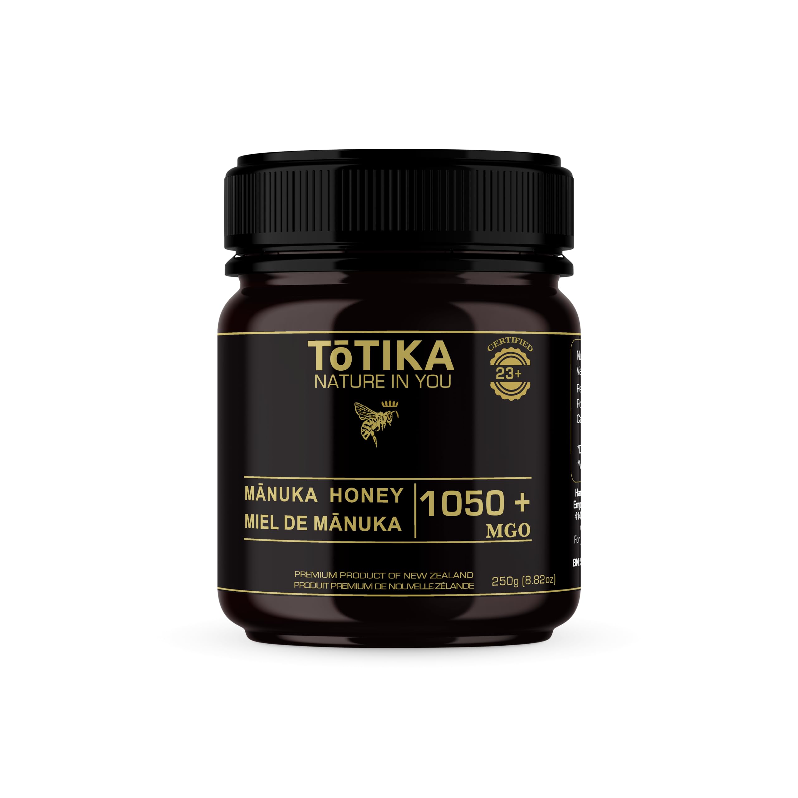 Tōtika Nature Mānuka Honey MGO1050+ (UMF23+), 250g 100% Pure Raw