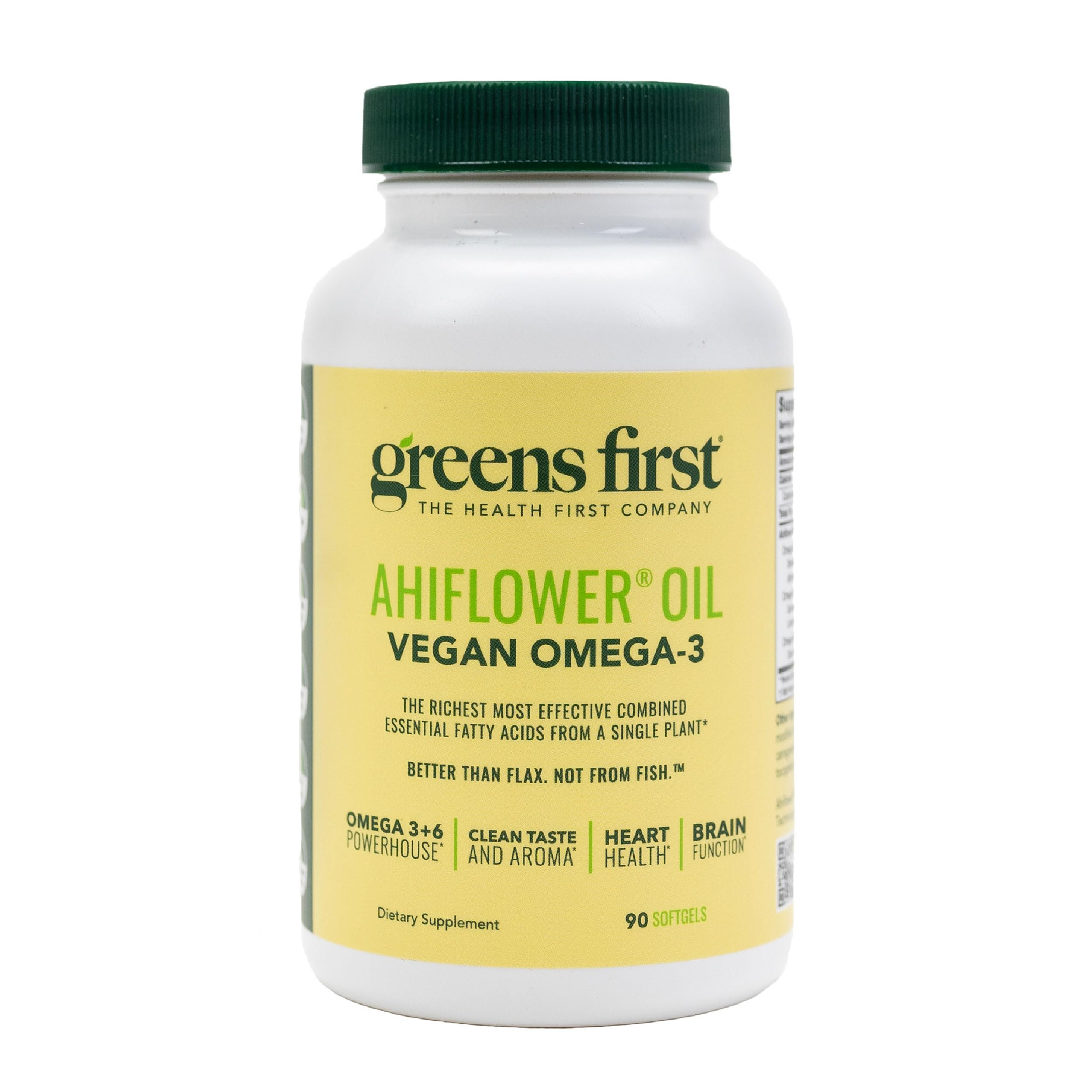 Amazon.com: Greens First Ahiflower Oil Plant-Based Omega-3