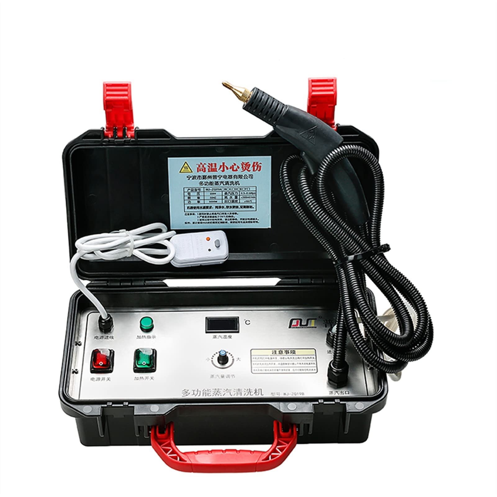 Limpiador a Vapor de Mano Limpiador de Vapor Lavadora de Piso Alta presión Lavadora for el hogar Lavadora Hogar Aparato Campana Aire Acondicionado Alfombra para Limpieza, Coche, baño, Ducha