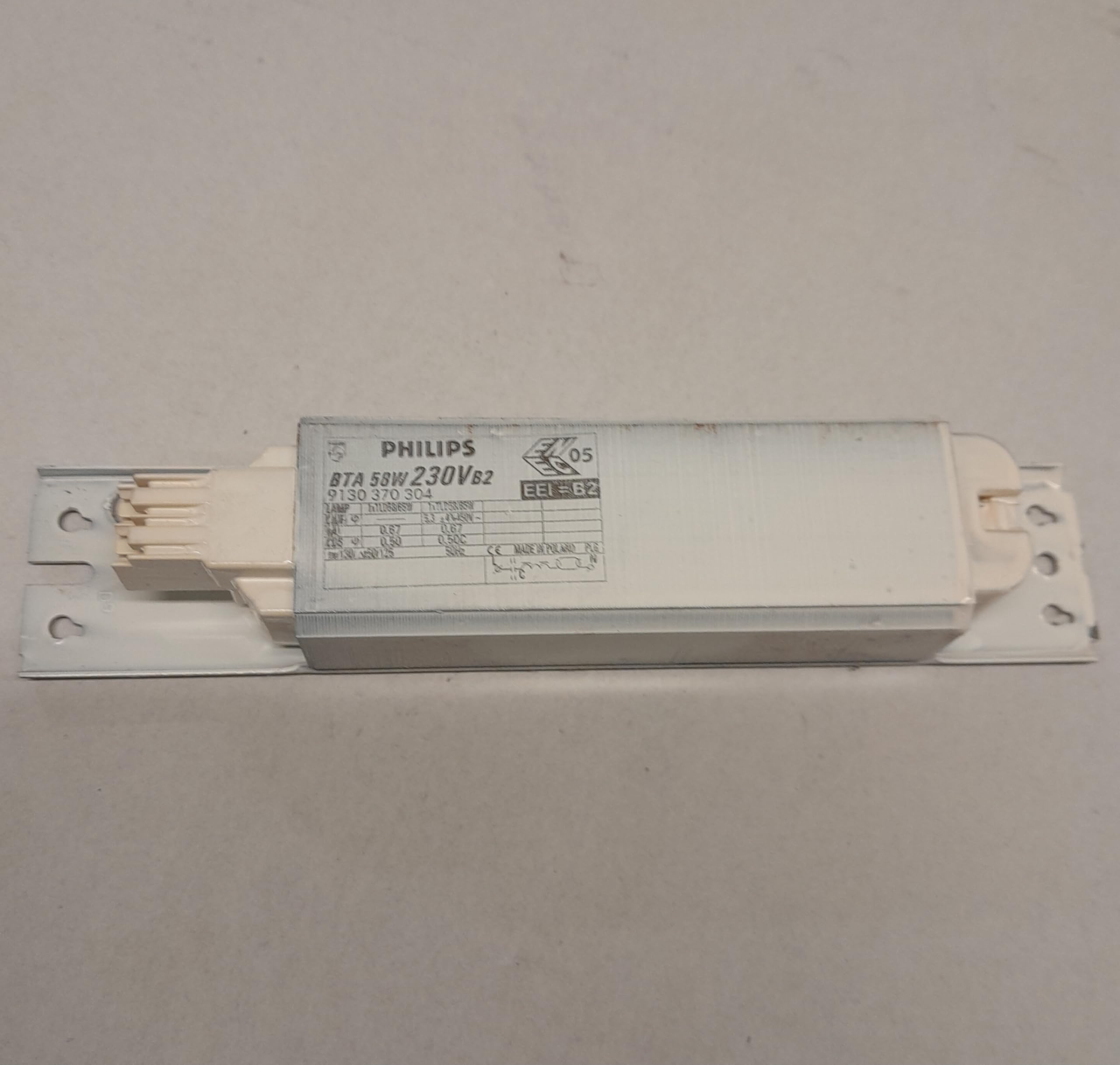 DSTOCK60 - Vorschaltgerät, elektromagnetisch, fluoreszierend, BTA 58 W, 230 V, B2, kompatibel mit Philips 8711500944375